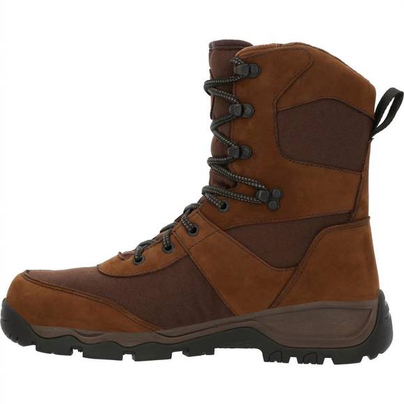 NEW ROCKY men's red mountain waterproof 400g insulated outdoor boot - wide width - Picture 2 of 5